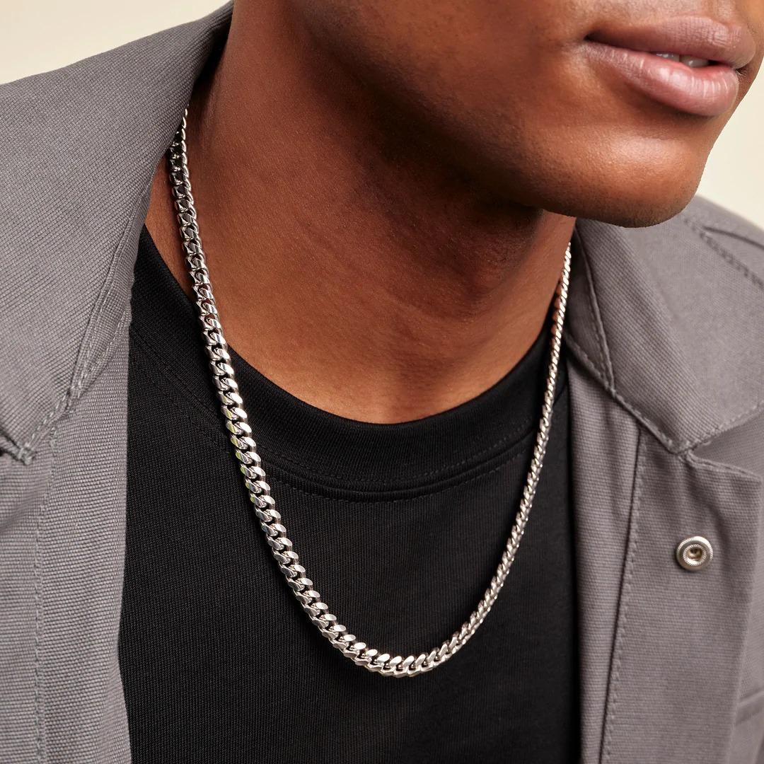 שרשרת גורמט עבה כסף