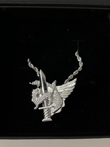 תליון גבעתי ציפוי זהב לבן photo review