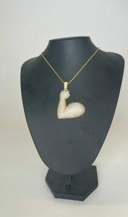 תליון אימוג'י שריר כסף