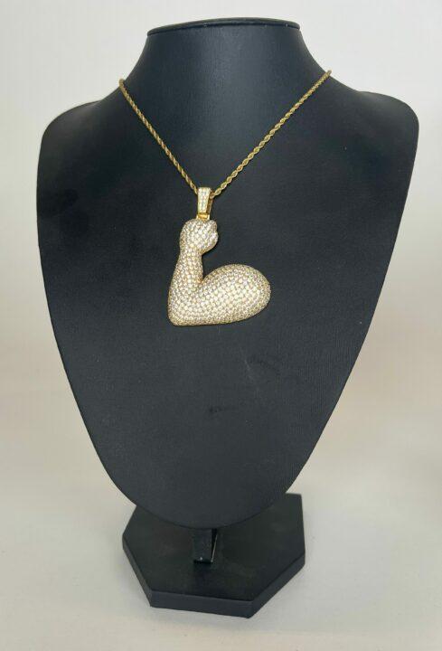 תליון אימוג'י שריר כסף