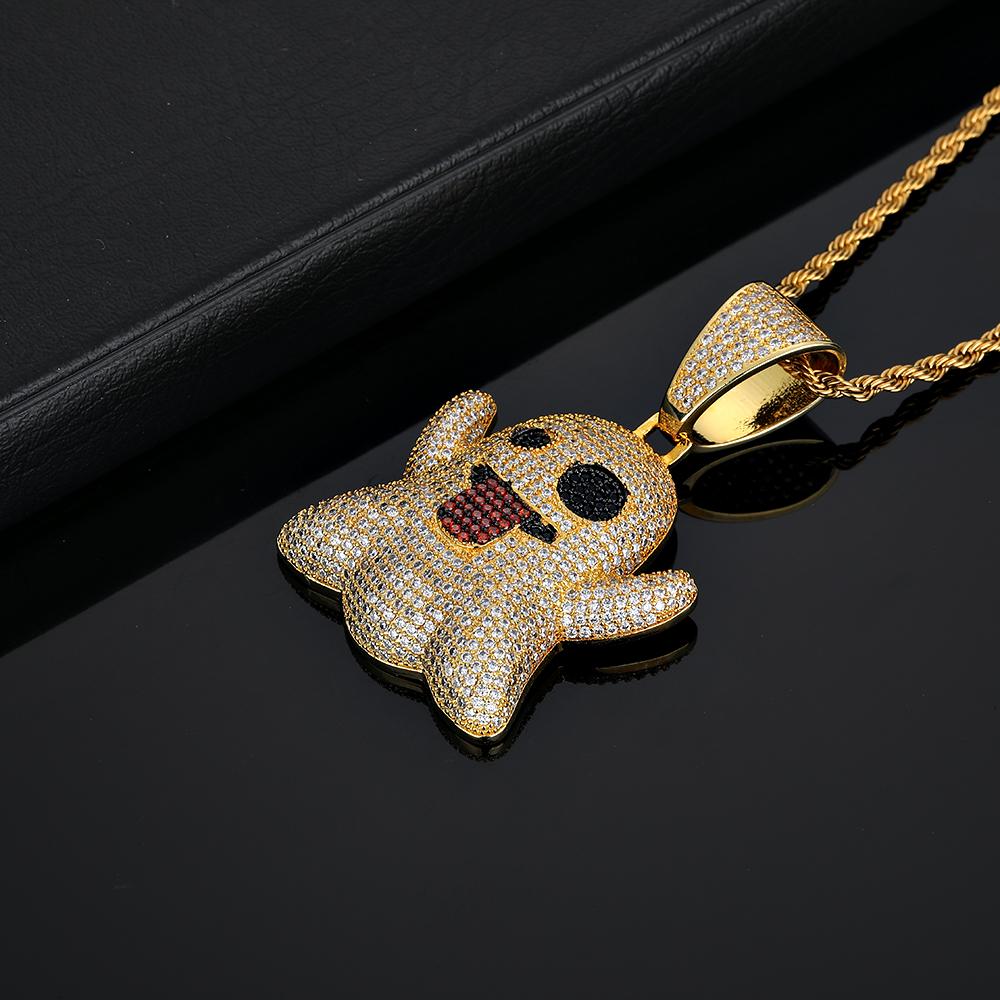 תליון אימוג'י רוח רפאים זהב