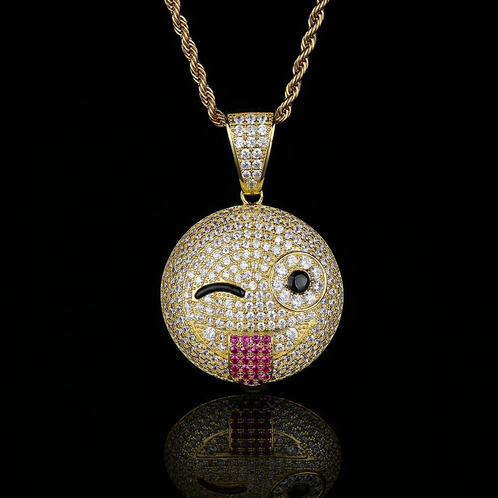 תליון אימוג'י קורץ זהב