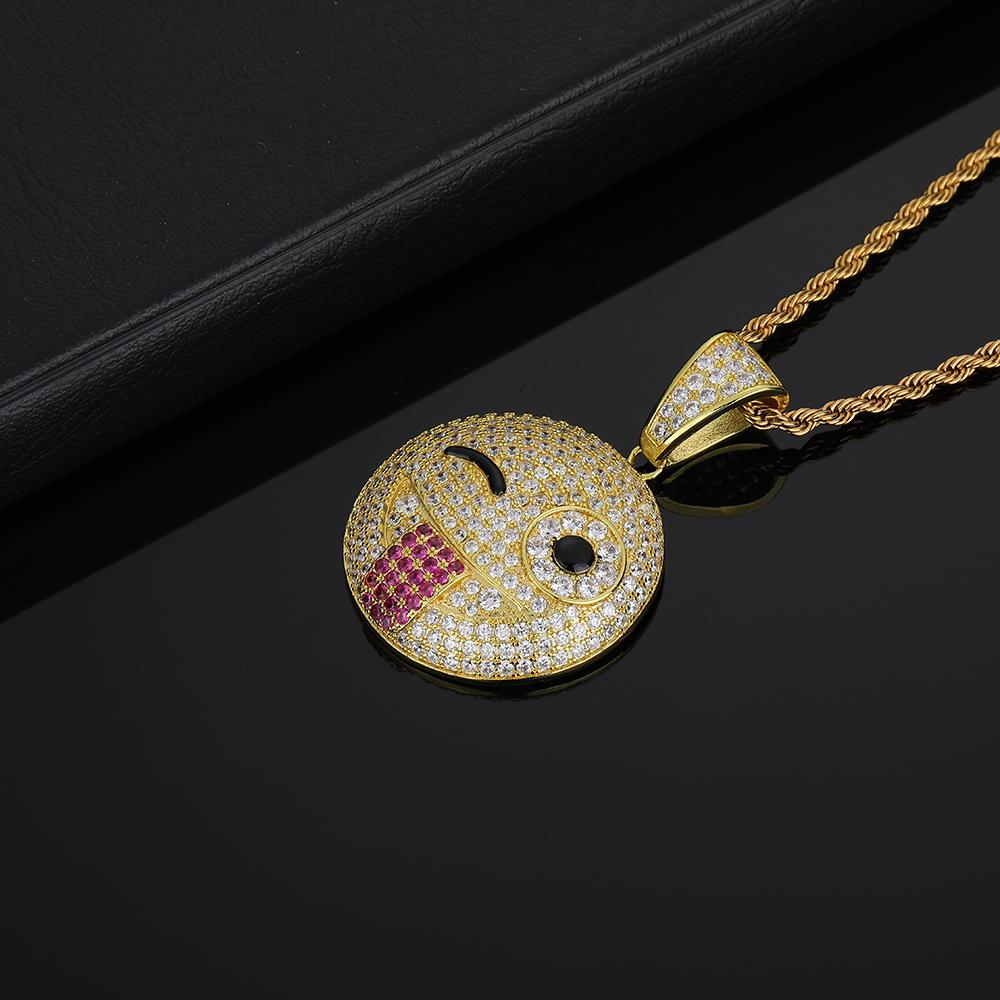 תליון אימוג'י קורץ זהב